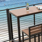 Industrial Faux Wood Pub Table Set 1/5 Pieces Bar Set with Metal Frame Clearhalo 'Bar Furniture' 'furn' 'furn_home_bar_bar_sets' 'Furniture' 'Home Bars & Bar Sets' 'home_bar_bar_sets' 'Kitchen & Dining Furniture' 6106557