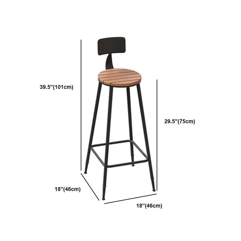 Industrial Faux Wood Pub Table Set 1/5 Pieces Bar Set with Metal Frame Clearhalo 'Bar Furniture' 'furn' 'furn_home_bar_bar_sets' 'Furniture' 'Home Bars & Bar Sets' 'home_bar_bar_sets' 'Kitchen & Dining Furniture' 6106563