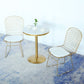 1/2/3 Pieces Contemporary Bar Table and Stools Round Pub Table Set for Dining Room 3 Pieces: Table, 2 Gold Stools Clearhalo 'Bar Furniture' 'furn' 'furn_home_bar_bar_sets' 'Furniture' 'Home Bars & Bar Sets' 'home_bar_bar_sets' 'Kitchen & Dining Furniture' 6106578