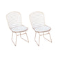 1/2/3 Pieces Contemporary Bar Table and Stools Round Pub Table Set for Dining Room Gold 17.7"H Stool (Set of 2) Clearhalo 'Bar Furniture' 'furn' 'furn_home_bar_bar_sets' 'Furniture' 'Home Bars & Bar Sets' 'home_bar_bar_sets' 'Kitchen & Dining Furniture' 6106586