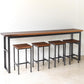 Solid Wood Top Bistro Set 1/2/5 Pieces Modern Rectangle Pub Table Set Clearhalo 'Bar Furniture' 'furn' 'furn_home_bar_bar_sets' 'Furniture' 'Home Bars & Bar Sets' 'home_bar_bar_sets' 'Kitchen & Dining Furniture' 6106604