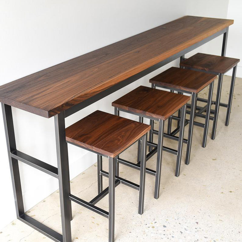 Solid Wood Top Bistro Set 1/2/5 Pieces Modern Rectangle Pub Table Set Clearhalo 'Bar Furniture' 'furn' 'furn_home_bar_bar_sets' 'Furniture' 'Home Bars & Bar Sets' 'home_bar_bar_sets' 'Kitchen & Dining Furniture' 6106606