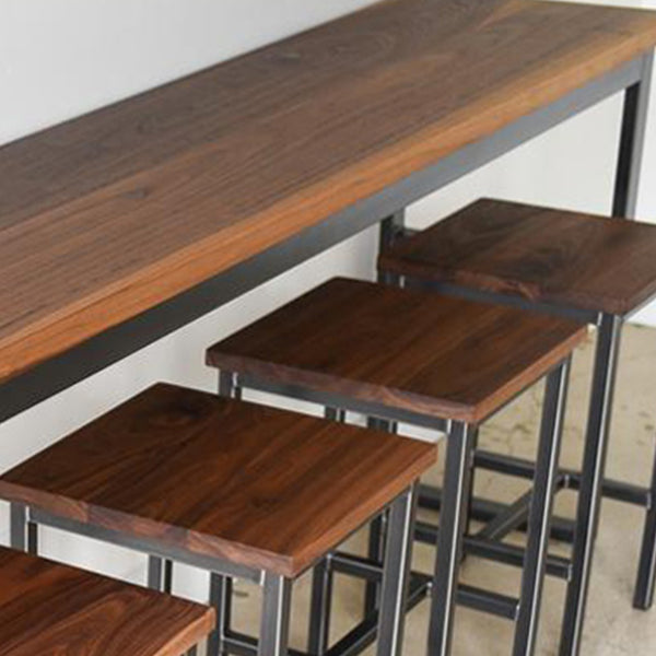 Solid Wood Top Bistro Set 1/2/5 Pieces Modern Rectangle Pub Table Set Clearhalo 'Bar Furniture' 'furn' 'furn_home_bar_bar_sets' 'Furniture' 'Home Bars & Bar Sets' 'home_bar_bar_sets' 'Kitchen & Dining Furniture' 6106609