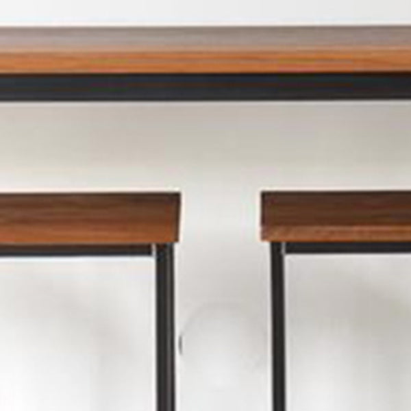 Solid Wood Top Bistro Set 1/2/5 Pieces Modern Rectangle Pub Table Set Clearhalo 'Bar Furniture' 'furn' 'furn_home_bar_bar_sets' 'Furniture' 'Home Bars & Bar Sets' 'home_bar_bar_sets' 'Kitchen & Dining Furniture' 6106610