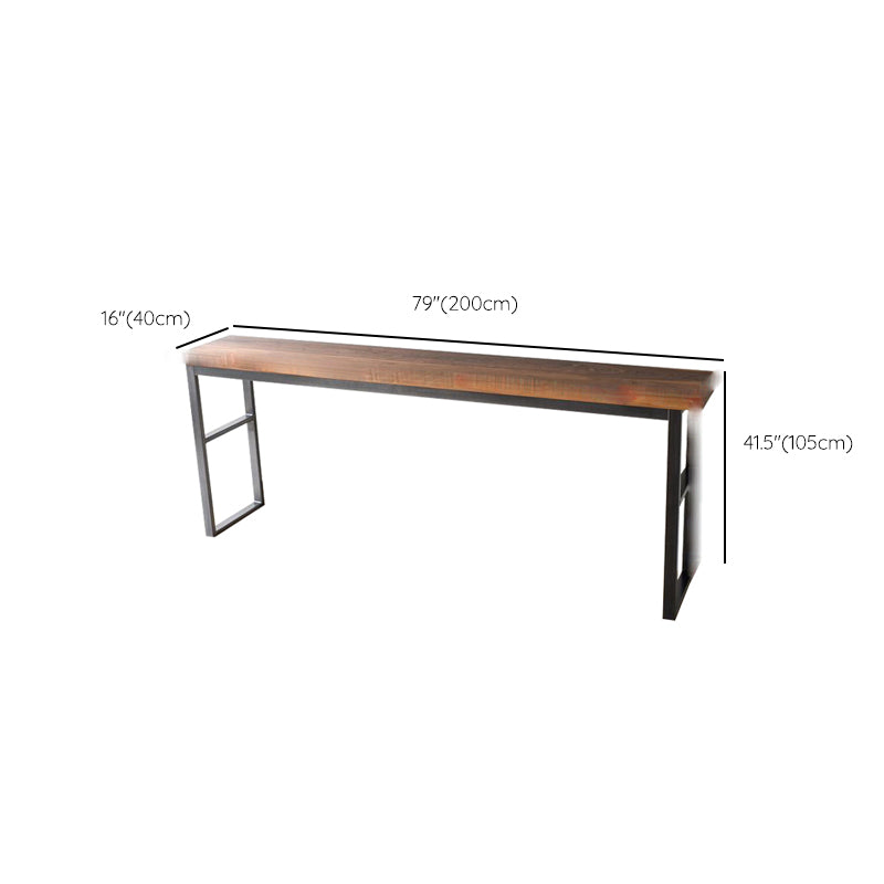 Solid Wood Top Bistro Set 1/2/5 Pieces Modern Rectangle Pub Table Set Clearhalo 'Bar Furniture' 'furn' 'furn_home_bar_bar_sets' 'Furniture' 'Home Bars & Bar Sets' 'home_bar_bar_sets' 'Kitchen & Dining Furniture' 6106618