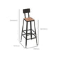 Modern 1/2/5 Pieces Reclaimed Wood Bar Table Set Fixed Table Counter Table for Dining Room Clearhalo 'Bar Furniture' 'furn' 'furn_home_bar_bar_sets' 'Furniture' 'Home Bars & Bar Sets' 'home_bar_bar_sets' 'Kitchen & Dining Furniture' 6106643