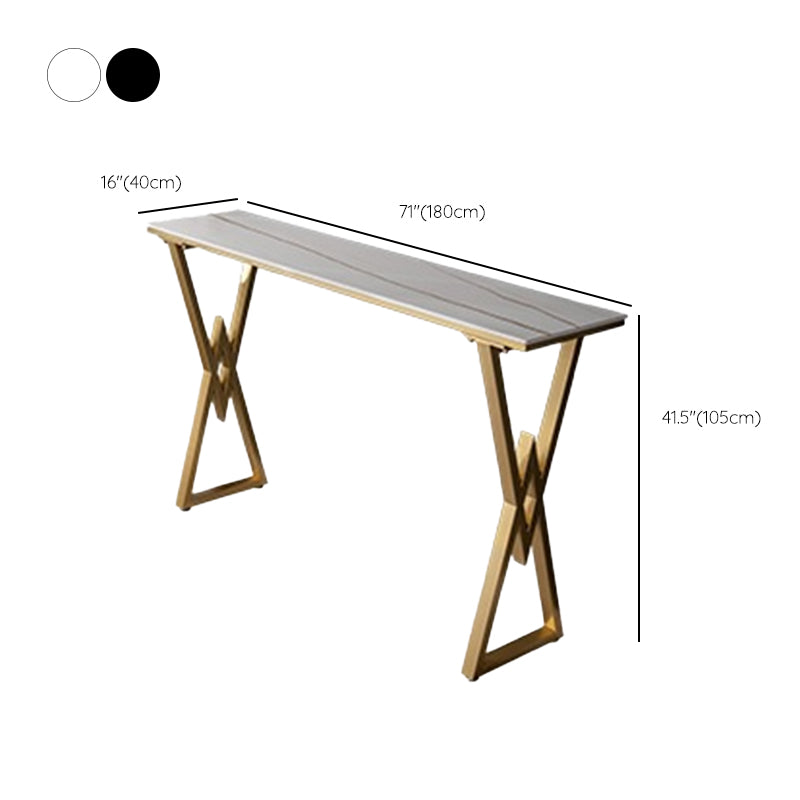 Set da tavolo da pub rettangolare moderno da 1/2/3 pezzi Set da tavolo da bistrot con piano in pietra sinterizzata
