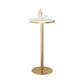 Modern 1/2/3/4 Pieces Metal Bar Table Set Round Bar Table with High Stools for Kitchen White 29.5"L x 29.5"W Clearhalo 'Bar Furniture' 'furn' 'furn_home_bar_bar_sets' 'Furniture' 'Home Bars & Bar Sets' 'home_bar_bar_sets' 'Kitchen & Dining Furniture' 6106668