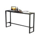 Modern Rectangle Pub Table Set 1/4 Pieces Marble Top Bar Table with Metal Stools Clearhalo 'Bar Furniture' 'furn' 'furn_home_bar_bar_sets' 'Furniture' 'Home Bars & Bar Sets' 'home_bar_bar_sets' 'Kitchen & Dining Furniture' 6106688
