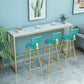 Glam Rectangle Bar Table Set 1/2/3/4/7 Pieces Dining Set for Dining Room