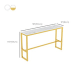 Glam rechthoekige staaftafel ingesteld 1/2/3/4/7 stukken Dinerset voor eetkamer