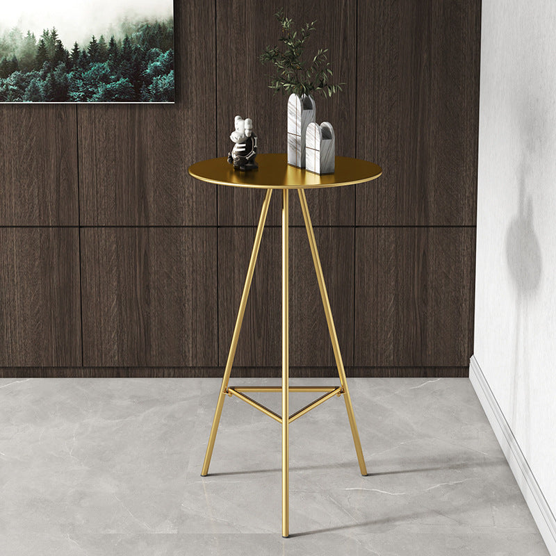 1/2/3/4-delige eigentijdse barset, ronde barkruk en metalen tafel