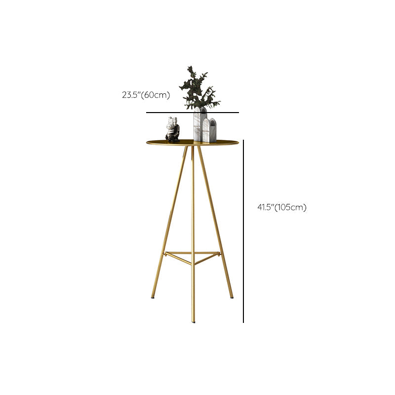 1/2/3/4-delige eigentijdse barset, ronde barkruk en metalen tafel