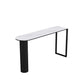Sintered Stone Bistro Table Set 1/2/3 Pieces Modern Irregular Shape Pub Table Set White 55"L x 16"W Clearhalo 'Bar Furniture' 'furn' 'furn_home_bar_bar_sets' 'Furniture' 'Home Bars & Bar Sets' 'home_bar_bar_sets' 'Kitchen & Dining Furniture' 6106771