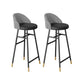 Sintered Stone Bistro Table Set 1/2/3 Pieces Modern Irregular Shape Pub Table Set Black 30"H Stools (Set of 2) Clearhalo 'Bar Furniture' 'furn' 'furn_home_bar_bar_sets' 'Furniture' 'Home Bars & Bar Sets' 'home_bar_bar_sets' 'Kitchen & Dining Furniture' 6106774