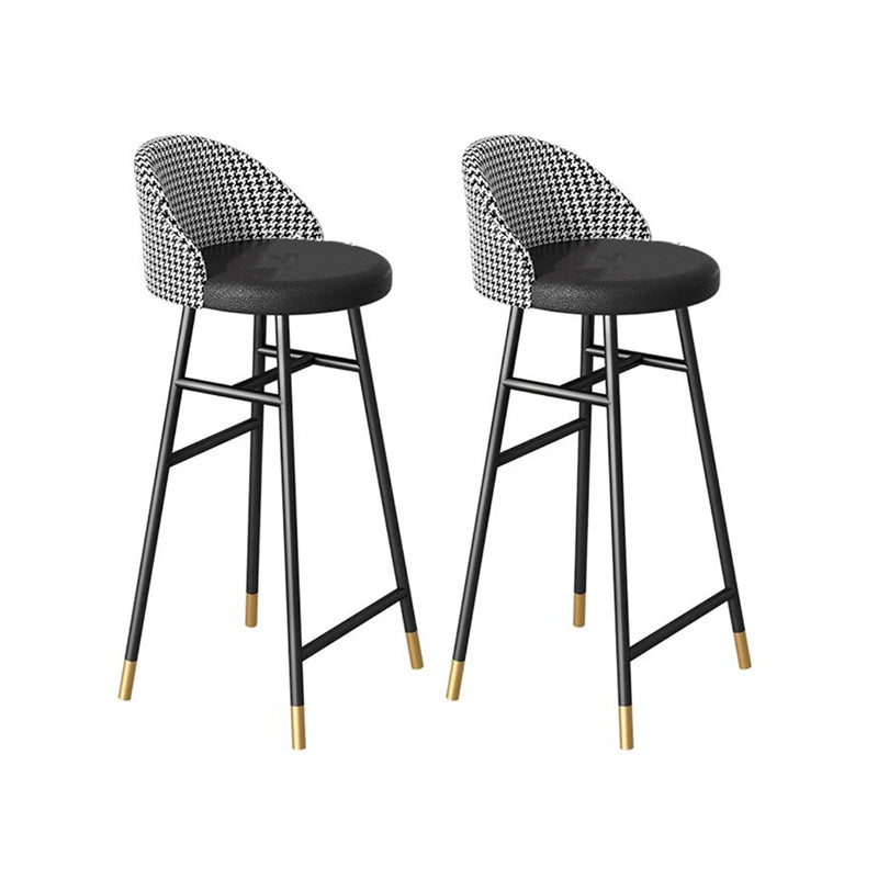 Sintered Stone Bistro Table Set 1/2/3 Pieces Modern Irregular Shape Pub Table Set Black 30"H Stools (Set of 2) Clearhalo 'Bar Furniture' 'furn' 'furn_home_bar_bar_sets' 'Furniture' 'Home Bars & Bar Sets' 'home_bar_bar_sets' 'Kitchen & Dining Furniture' 6106774