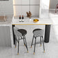 Sintered Stone Bistro Table Set 1/2/3 Pieces Modern Irregular Shape Pub Table Set Clearhalo 'Bar Furniture' 'furn' 'furn_home_bar_bar_sets' 'Furniture' 'Home Bars & Bar Sets' 'home_bar_bar_sets' 'Kitchen & Dining Furniture' 6106775