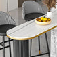 Sintered Stone Bistro Table Set 1/2/3 Pieces Modern Irregular Shape Pub Table Set Clearhalo 'Bar Furniture' 'furn' 'furn_home_bar_bar_sets' 'Furniture' 'Home Bars & Bar Sets' 'home_bar_bar_sets' 'Kitchen & Dining Furniture' 6106780
