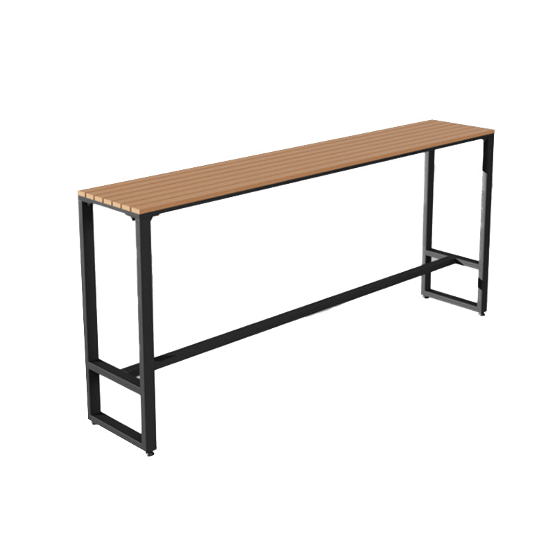 1/2/5 Pieces Modern Reclaimed Wood Bar Table Set Fixed Table Counter Table Clearhalo 'Bar Furniture' 'furn' 'furn_home_bar_bar_sets' 'Furniture' 'Home Bars & Bar Sets' 'home_bar_bar_sets' 'Kitchen & Dining Furniture' 6106806