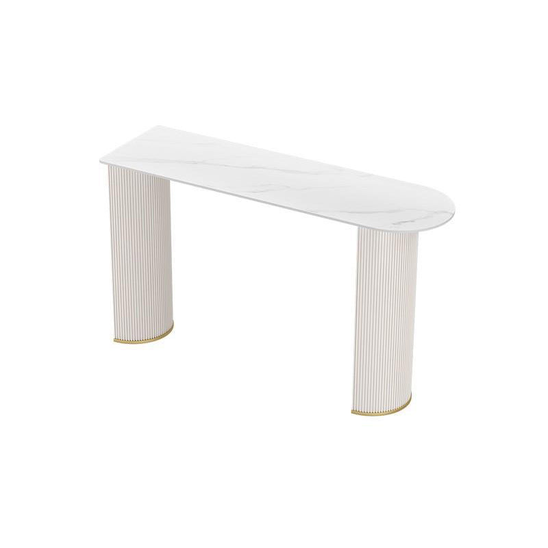 Modern 1/2/5 Pieces Metal Bar Table Set Stone Bar Table with High Stools for Kitchen Clearhalo 'Bar Furniture' 'furn' 'furn_home_bar_bar_sets' 'Furniture' 'Home Bars & Bar Sets' 'home_bar_bar_sets' 'Kitchen & Dining Furniture' 6106834