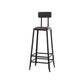 1/6/11 Pieces Pine Wood Top Bar Set with Metal Frame Industrial Rectangle Pub Set Brown 30"H Stool (Single) Clearhalo 'Bar Furniture' 'furn' 'furn_home_bar_bar_sets' 'Furniture' 'Home Bars & Bar Sets' 'home_bar_bar_sets' 'Kitchen & Dining Furniture' 6106851