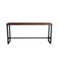 1/6/11 Pieces Pine Wood Top Bar Set with Metal Frame Industrial Rectangle Pub Set Clearhalo 'Bar Furniture' 'furn' 'furn_home_bar_bar_sets' 'Furniture' 'Home Bars & Bar Sets' 'home_bar_bar_sets' 'Kitchen & Dining Furniture' 6106855