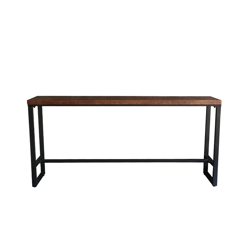 1/6/11 Pieces Pine Wood Top Bar Set with Metal Frame Industrial Rectangle Pub Set Clearhalo 'Bar Furniture' 'furn' 'furn_home_bar_bar_sets' 'Furniture' 'Home Bars & Bar Sets' 'home_bar_bar_sets' 'Kitchen & Dining Furniture' 6106855