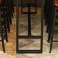 1/6/11 Pieces Pine Wood Top Bar Set with Metal Frame Industrial Rectangle Pub Set Clearhalo 'Bar Furniture' 'furn' 'furn_home_bar_bar_sets' 'Furniture' 'Home Bars & Bar Sets' 'home_bar_bar_sets' 'Kitchen & Dining Furniture' 6106858
