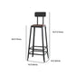 1/6/11 Pieces Pine Wood Top Bar Set with Metal Frame Industrial Rectangle Pub Set Clearhalo 'Bar Furniture' 'furn' 'furn_home_bar_bar_sets' 'Furniture' 'Home Bars & Bar Sets' 'home_bar_bar_sets' 'Kitchen & Dining Furniture' 6106861