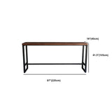 1/6/11 stukken Pine Wood Top Bar Set met metalen frame industriële rechthoekige pubset