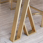 1/2/3/5/7-delige moderne rechthoekige pubtafelset Bistrotafelset met gesinterd stenen blad