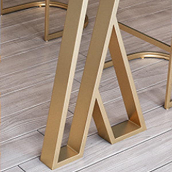 1/2/3/5/7-delige moderne rechthoekige pubtafelset Bistrotafelset met gesinterd stenen blad