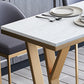 1/2/3/5/7-delige moderne rechthoekige pubtafelset Bistrotafelset met gesinterd stenen blad
