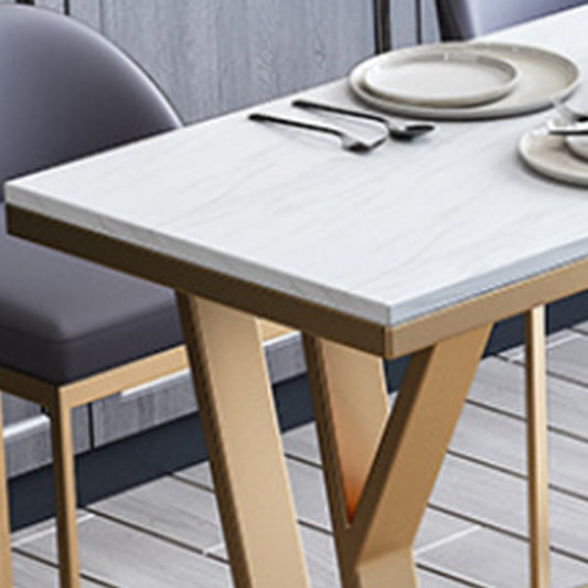 1/2/3/5/7 pezzi moderni tavolo da pub rettangolare set di btrollo top bistro in pietra sinterizzato