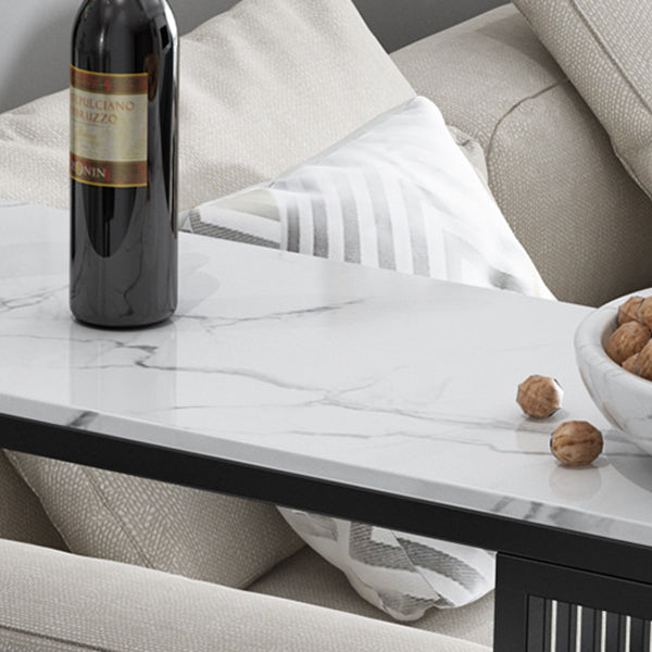 Industrielles 1/3-teiliges Bartisch-Set, rechteckiger Steintisch für Wohnzimmer