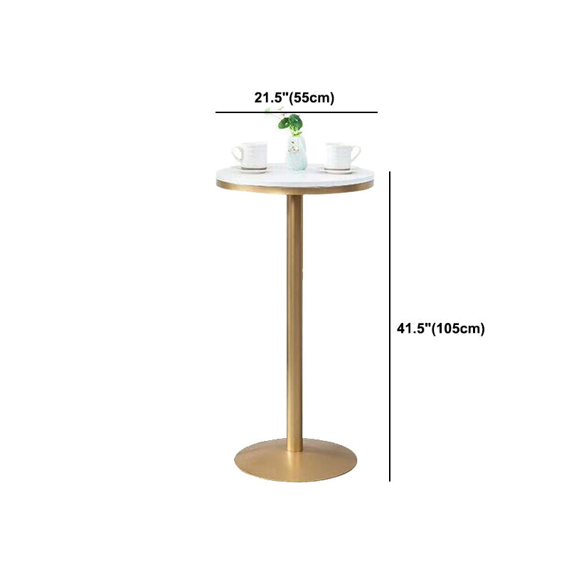 Glam Style Round Bar Table Set 1/3/5 Pieces Solid Wood Counter Table for Indoor Clearhalo 'Bar Furniture' 'furn' 'furn_home_bar_bar_sets' 'Furniture' 'Home Bars & Bar Sets' 'home_bar_bar_sets' 'Kitchen & Dining Furniture' 6106937