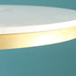 Glam Round Pub Table Set 1/2/3 Pieces Marble Top Bar Table with Metal Stools