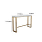 Rectangle Grey Solid Wood Bar Table Trestle Base Dining Table for Kitchen Living Room