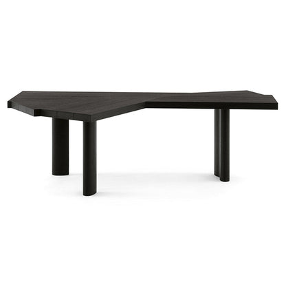 Black Parsons Writing Desk Pine Office Desk 28.7" Tall for Office Clearhalo 'furn' 'furn_office_desk' 'Furniture' 'Office Desks' 'Office Furniture' 'office_desk' 6107048