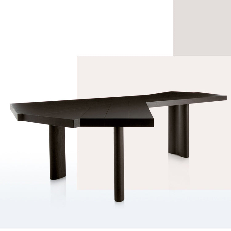 Black Parsons Writing Desk Pine Office Desk 28.7" Tall for Office Clearhalo 'furn' 'furn_office_desk' 'Furniture' 'Office Desks' 'Office Furniture' 'office_desk' 6107052