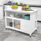 Contemporary Marble Kitchen Trolley Stationary Kitchen Trolley with Drawer White Clearhalo 'furn' 'furn_kitchen_islands_carts' 'Furniture' 'Kitchen & Dining Furniture' 'Kitchen Islands & Carts' 'kitchen_islands_carts' 6107086