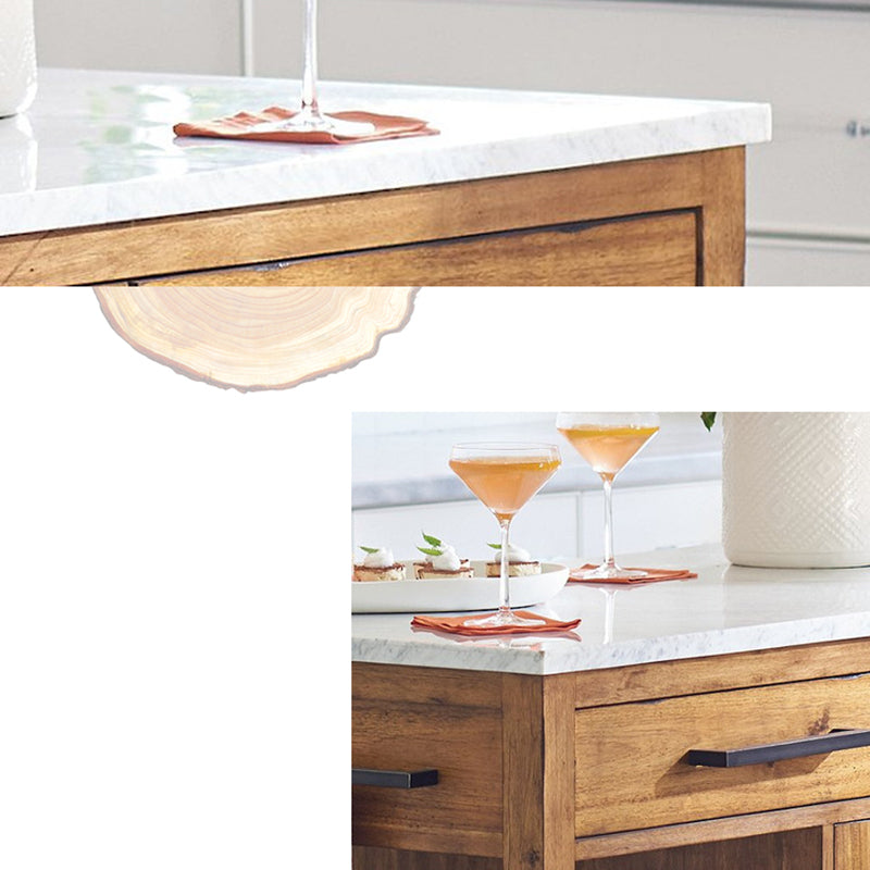 Tavolo da cucina per cucina in legno contemporaneo con un deposito aperto