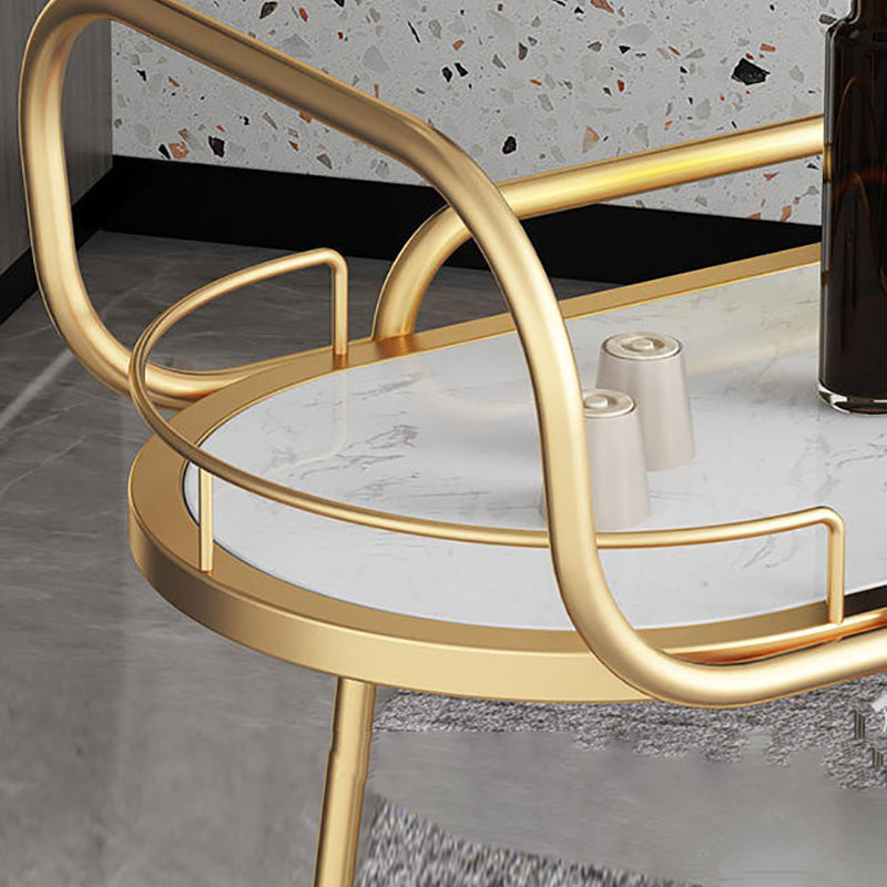 Hedendaagse ovale metalen prep Tabel 32.28 "H Rolling Prep Table