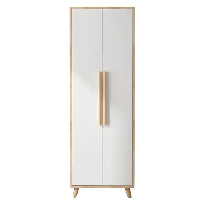 Armoire blanche moderne pour armoire en bois d'ingénierie à domicile avec portes à charnière