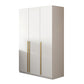 White Wooden Wardrobe Contemporary Style Wardrobe Closet with Drawer 47"L x 24"W x 83"H Armoires & Wardrobes Clearhalo 'Armoires & Wardrobes' 'armoires_wardrobes' 'Bedroom Furniture' 'furn' 'furn_armoires_wardrobes' 'Furniture' 6107292