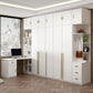White Wooden Wardrobe Contemporary Style Wardrobe Closet with Drawer Clearhalo 'Armoires & Wardrobes' 'armoires_wardrobes' 'Bedroom Furniture' 'furn' 'furn_armoires_wardrobes' 'Furniture' 6107295