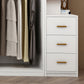 White Wooden Wardrobe Contemporary Style Wardrobe Closet with Drawer Clearhalo 'Armoires & Wardrobes' 'armoires_wardrobes' 'Bedroom Furniture' 'furn' 'furn_armoires_wardrobes' 'Furniture' 6107305