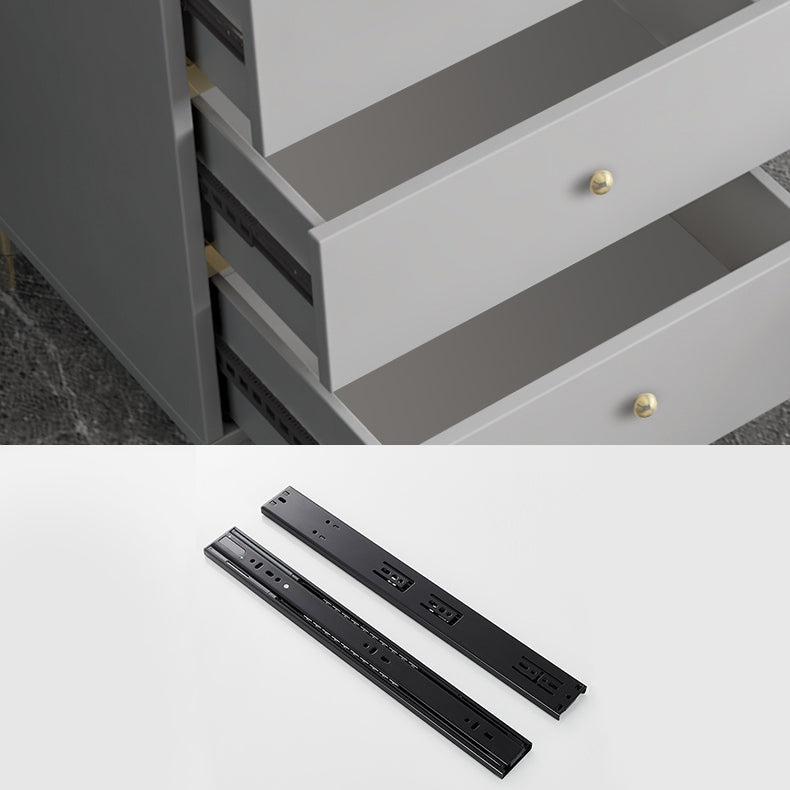 Armadio in legno di colore grigio armadio in stile contemporaneo con porta incernierata