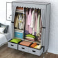 Contemporary Style Metal Wardrobe 3-drawer Wardrobe Closet for Bedroom