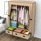Contemporary Style Metal Wardrobe 3-drawer Wardrobe Closet for Bedroom